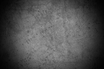 Old wall texture cement dark black gray  background abstract grey color design are light with white gradient background.