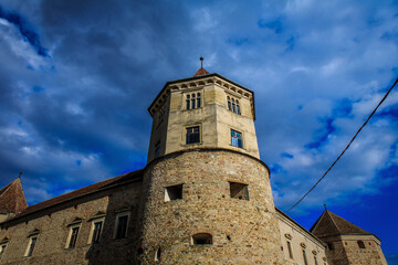 Fototapeta na wymiar Inside the Fagaras Citadel in Brasov, Romania - a historical monument