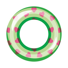 Naklejka premium hearts pool ring float