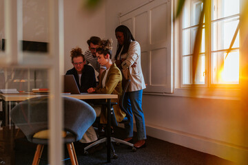 Businesspeople having meeting in the office