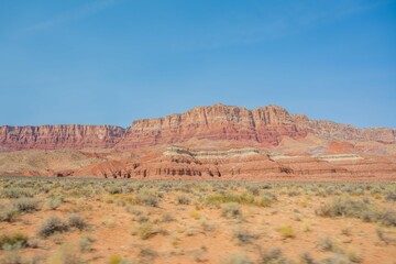 An overlooking landscape view of Grand Canyon National Park, Ari