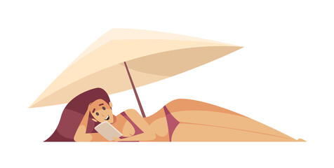 Beach Flat Illustration