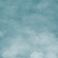 Cloudy blue sky, vintage watercolor texture for backgrounds.