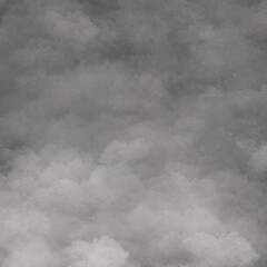 Cloudy dark sky, vintage gray watercolor texture for backgrounds.