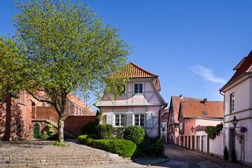 Fototapeta na wymiar Lüneburg Altstadt bei der Sankt Michaelis Kirche