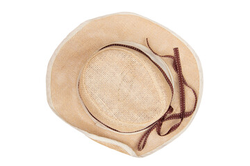 straw hat isolated on a white background