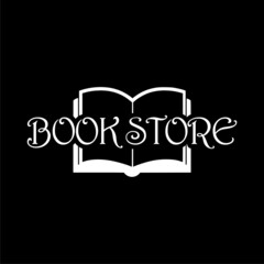 Book store icon isolated on dark background