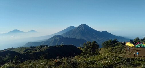 Fototapeta premium view of the mountains