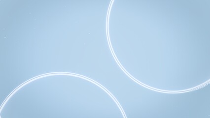 Obraz premium Macro shot of two big white bubbles floating against pale blue background | Abstract cosmetic ingredients