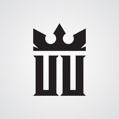 Modern UU Logo Design Template. Royalty-free Vector illustration
