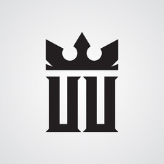 Modern UU Logo Design Template. Royalty-free Vector illustration