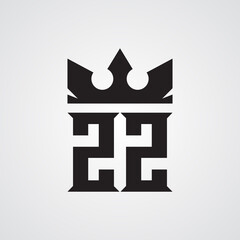 Modern ZZ Logo Design Template. Royalty-free Vector illustration