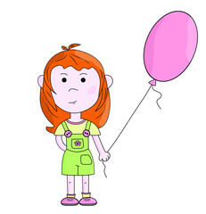 girl with balloon