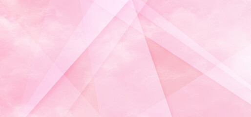Fototapeta premium Modern abstract pink background with geometrical triangle diamond and squares shapes, Pink grunge background with various geometric shapes, Beautiful pink background texture for any design.