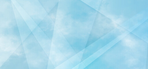 Obraz premium Modern abstract blue background with geometrical triangle diamond and squares shapes, Blue grunge background with various geometric shapes, Beautiful blue background texture for any design.