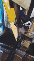 cutting metal with grinder