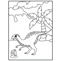 Dinosaur coloring pages for kids