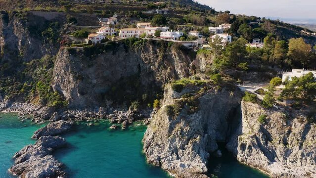 Pietragrande Cliff near Montauro city, Calabria South Italy