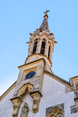 Fototapeta na wymiar Saint Ursula Catholic Church in Sopron, Hungary