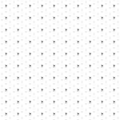 Square seamless background pattern from black figure skating symbols are different sizes and opacity. The pattern is evenly filled. Vector illustration on white background