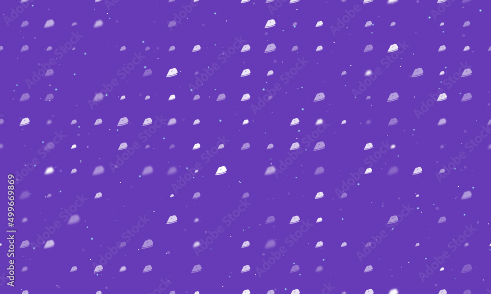 Aufkleber seamless background pattern of evenly spaced white iron symbols of different sizes and opacity. vect