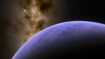 Fototapeta premium Abstract planets and space background
