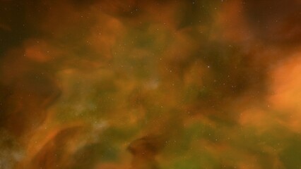 Realistic cosmos and color nebula. Colorful galaxy. 3d illustration