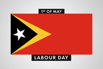 East Timor Labor Day. International World Workers Day of East Timor background, banner or poster