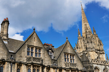 OXFORD, UK - April 13, 2021. University Church of St Mary the Virgin