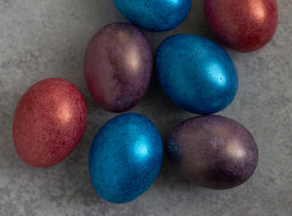 colorful eggs for easter