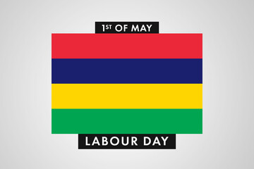 Mauritius Labor Day. International World Workers Day of Mauritius background, banner or poster