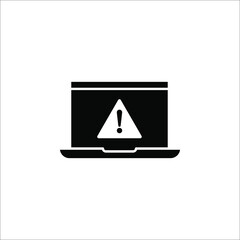 System error icon, system not working sign. vector illustration on white background