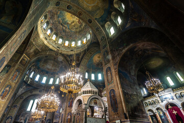 Fototapeta na wymiar Aleksandr Nevskij Cathedral, Sofia, Bulgary