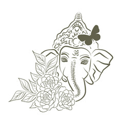 Lord Ganesha, vector