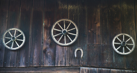 old wooden wheel