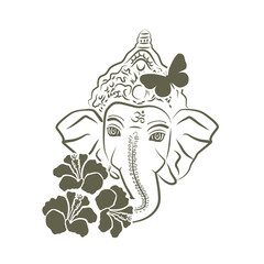Lord Ganesha, vector