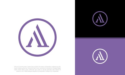 Initials A logo design. Initial Letter Logo.	