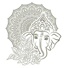 Lord Ganesha, vector