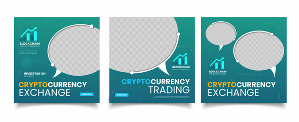 Cryptocurrency Trading social media post template