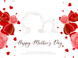 Happy Mothers day adorable lovely background design