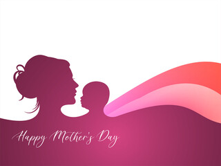 Happy Mothers day decorative elegant background design