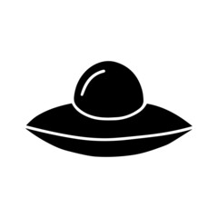 Ufo icon isolated on white background. Vector illustration.