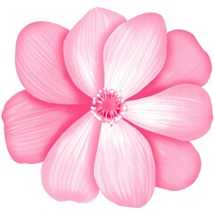 Fototapeta na wymiar pink rose petals isolated