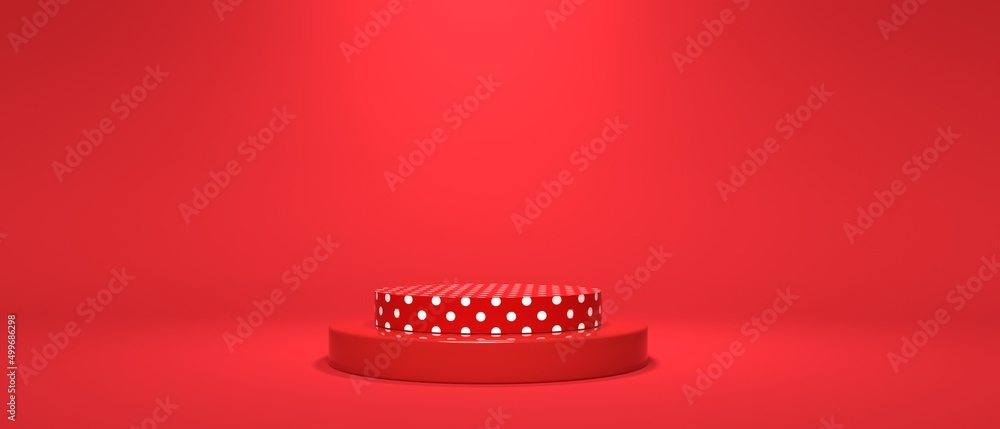 Poster abstract 3d render of empty podium stage platform