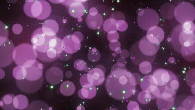 Pink color of sparkle blur circle dot animation. Motion abstract background