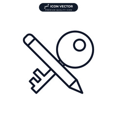 keyword icon symbol template for graphic and web design collection logo vector illustration