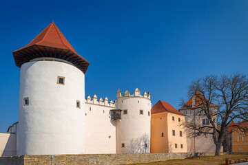 The Kezmarok Castle, historical landmark of Kezmarok town in Slovakia, Europe.