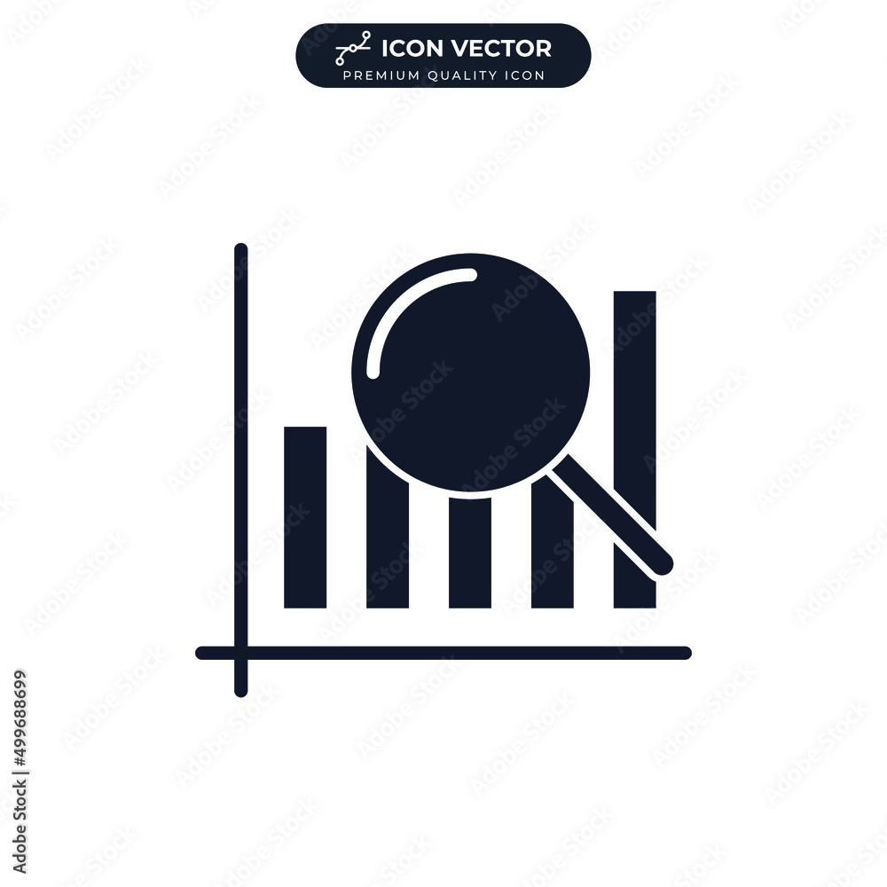Poster data analysis icon symbol template for graphic and web design collection logo vector illustration