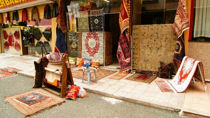Sklep z dywanami, Alanya, Turcja - obrazy, fototapety, plakaty