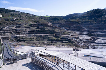 Salinas de Añana salted flats in Álava, basque country